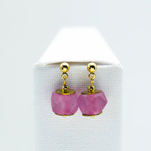 Load image into Gallery viewer, (Wholesale) Pink Tourmaline Zodiac Birthstone Earrings (October)
