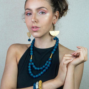(Wholesale) Medium 'Rise and Shine' necklace - Teal
