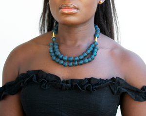 (Wholesale) Medium 'Rise and Shine' necklace - Teal